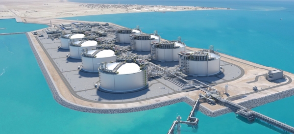 쿠웨이트 LNG 저장탱크 건설 프로젝트. 사진=현대엔지니어링